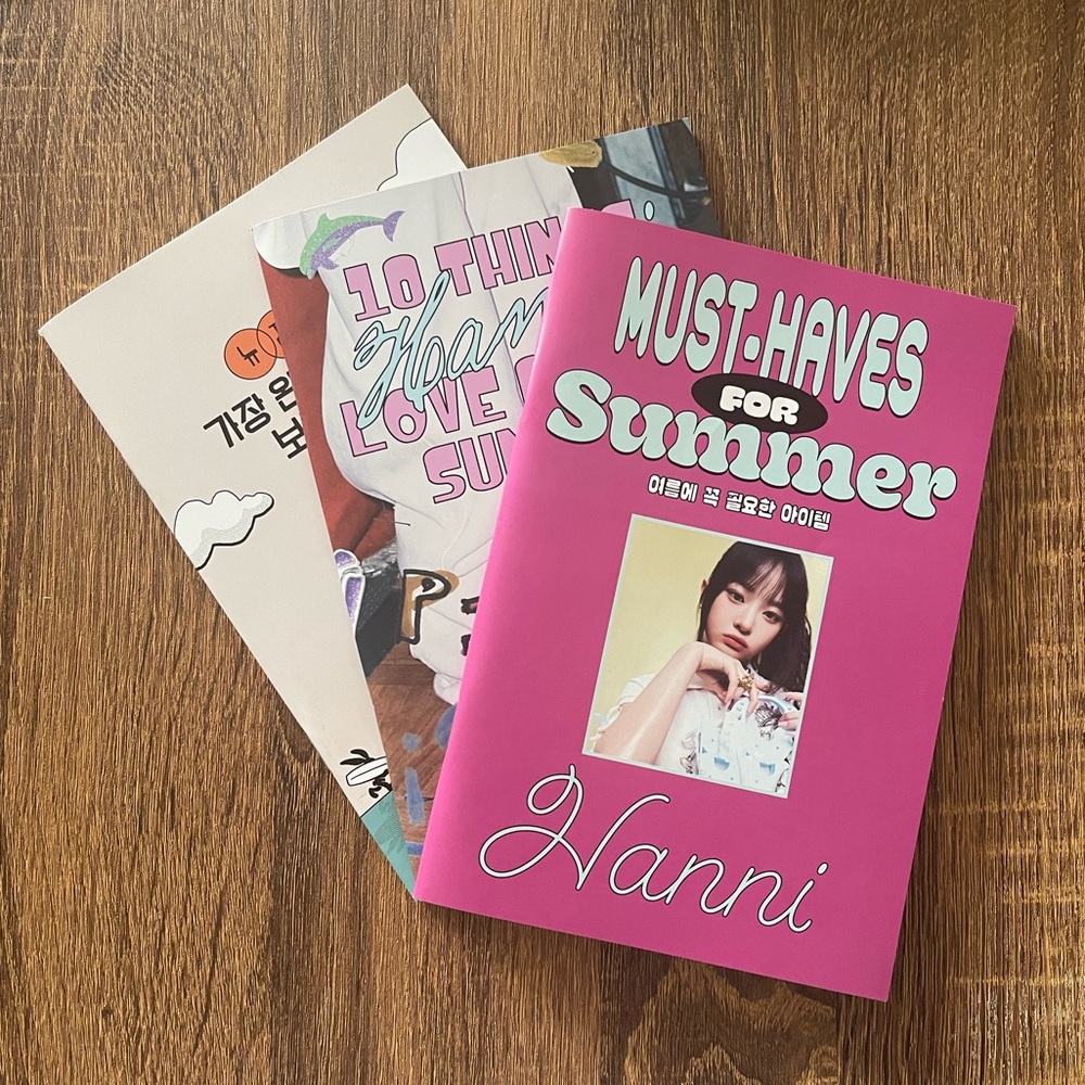 Hanni NewJeans Summer Magazine Photocard Official K-Pop Book Set of 3